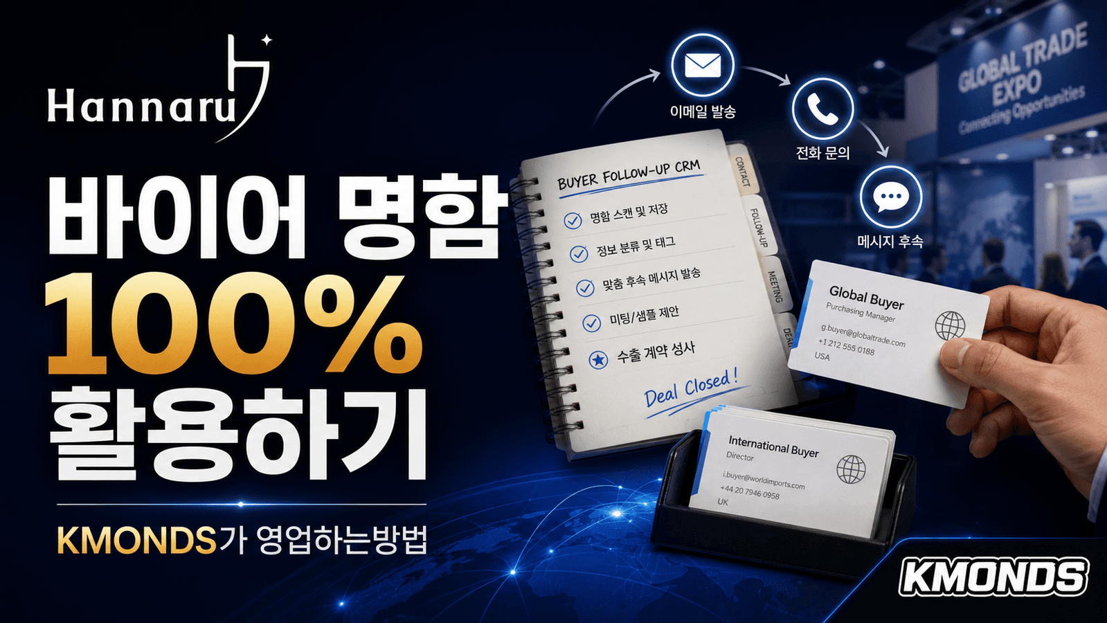 전시회 바이어 리드, 화장품 수출 후속 연락의 기준