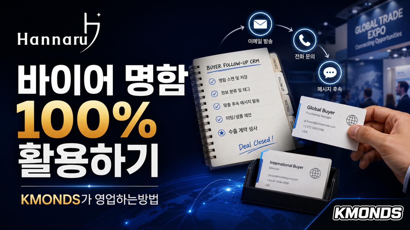 전시회 바이어 리드, 화장품 수출 후속 연락의 기준