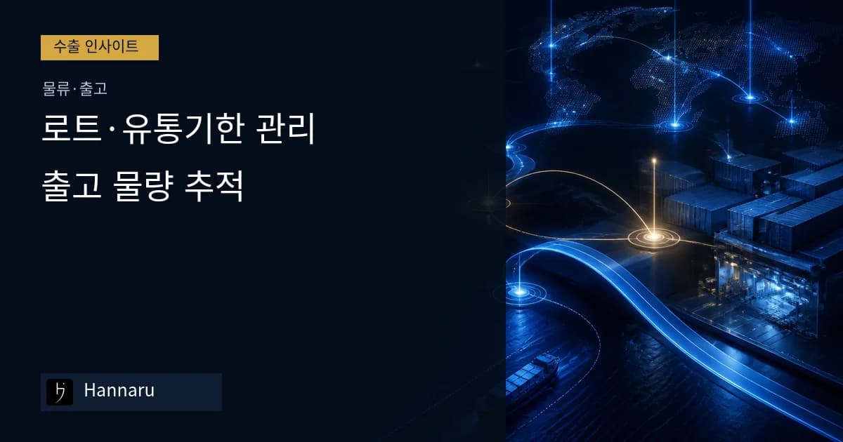 화장품 수출 로트·유통기한 관리, 출고 물량 추적하는 법